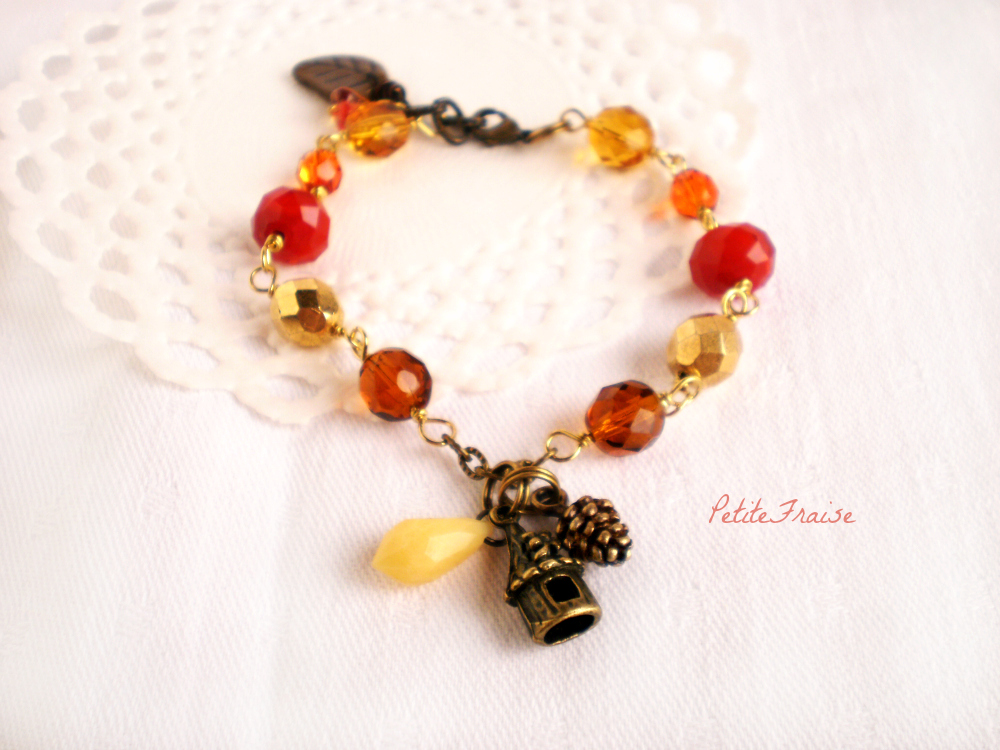 Sunset In The Forest, Autumn Colors Bracelet